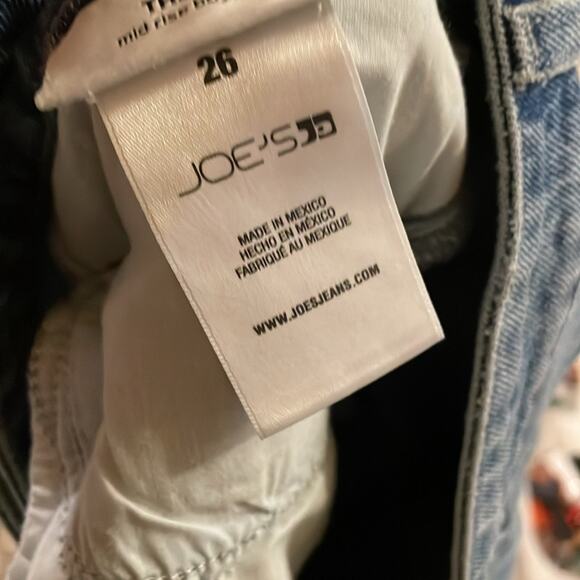 JOES JEANS The Niki Mid-Rise Boyfriend Distressed Light Blue Jeans Size 26 - Picture 7 of 7
